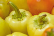 Close up of colorful fresh bell peppers background close up