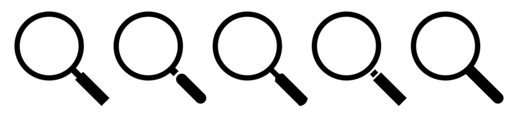 Poster - set of search icon. magnifying glasses icons. search icon. search symbols. magnifying glasses symbol