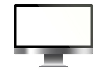 Aufkleber - monitor screen. blank desktop monitor. lcd display illustration. vector illustration.