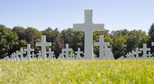 Luxembourg, Luxembourg On July 21, 2020; Graves In The American Mlitary Cemetary In Luxembourg