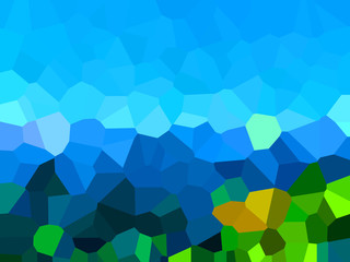 Illustration of Pixels pattern with various bright colors creates an pixelated pattern style.