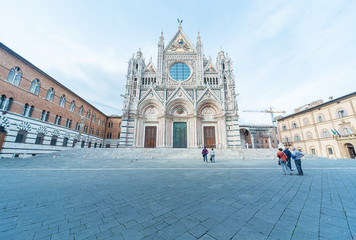Fototapete - Church Cattedrale di Siena in historical city Siena, Tuscany, Italy