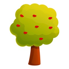 Poster - Rowan tree icon. Cartoon of rowan tree vector icon for web design isolated on white background