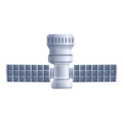 Poster - Nasa space satellite icon. Cartoon of nasa space satellite vector icon for web design isolated on white background