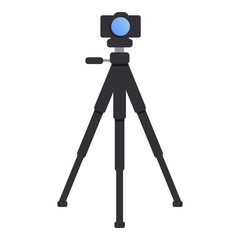 Poster - Camera tripod icon. Cartoon of camera tripod vector icon for web design isolated on white background