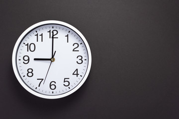 Sticker - clock and shelf at wall background