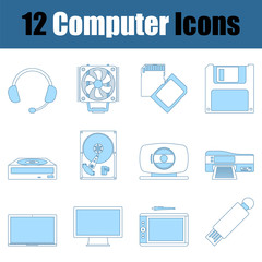 Canvas Print - Computer Icon Set