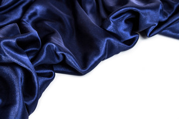 luxury blue wavy silk texture abstract background