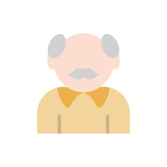 Wall Mural - Old man icon. Simple color vector elements of nursing home icons for ui and ux, website or mobile application