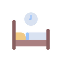 Wall Mural - Bed retirement home icon. Simple color vector elements of nursing home icons for ui and ux, website or mobile application