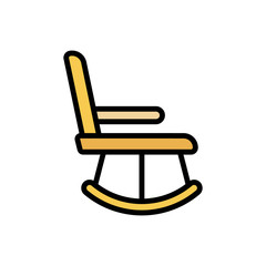 Poster - Chair retirement home icon. Simple color with outline vector elements of nursing home icons for ui and ux, website or mobile application