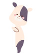 © いなみ - 横から顔をのぞかせる牛のイラスト