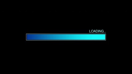 Wall Mural - loading bar icon isolated on a transparent background with luma key