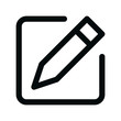 © Altop Media - Edit isolated icon, ui edit pencil outline vector icon with editable stroke