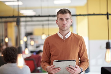 Wall Mural - coworking space businessman portrait