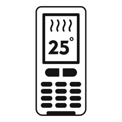 Poster - climate remote control icon. simple illustration of climate remote control vector icon for web desig