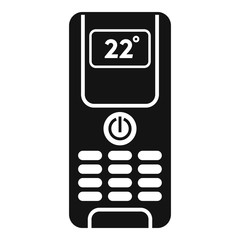 Poster - Digital climate remote control icon. Simple illustration of digital climate remote control vector icon for web design isolated on white background
