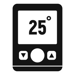 Poster - wall climate remote control icon. simple illustration of wall climate remote control vector icon for