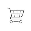 © motorama - Shopping cart line outline icon