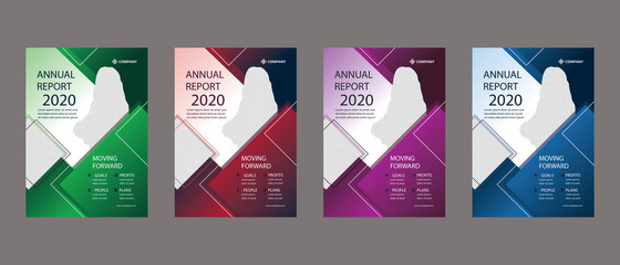 business flyer template design with an abstract concept and minimalist layout. company annual report