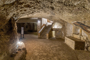 Wall Mural - Crypt of Saint Restituta in Cagliari