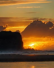 Wall Mural - sunset over the sea