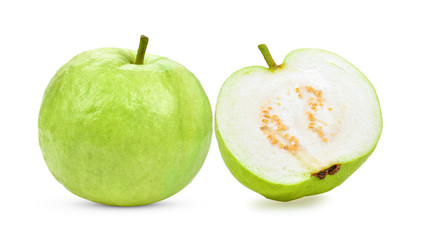 Wall Mural - Fresh guava isolated on a white background