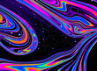© filiz - iridescent rainbow galaxy space psychedelic swirl trippy artwork abstract acrylic background