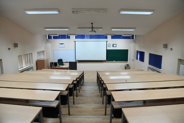 empty classroom