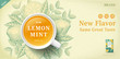 © JoyImage - Engraving lemon mint tea banner ads