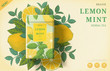 © JoyImage - Engraving lemon mint tea ads