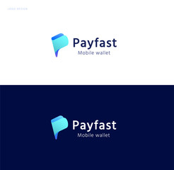 Wall Mural - Pay fast logo set