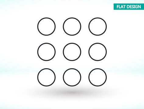 Keyboard vector icon , lorem ipsum Flat design