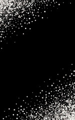 Wall Mural - silver sparkle modern black background. holiday