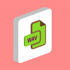 Fototapete - WAV computer symbol