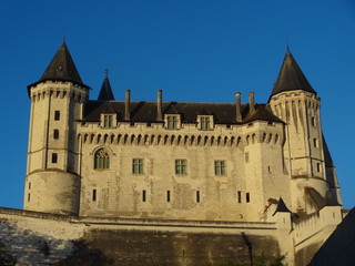 Sticker - Château de Saumur, Maine et Loire, Anjour, Centre Val de Loire, Château de La Loire, La Loire à vélo, France