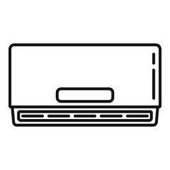 Poster - home air conditioner icon. outline home air conditioner vector icon for web design isolated on white