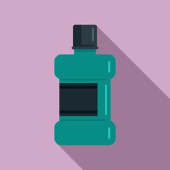 Wall Mural - Mouthwash icon. Flat illustration of mouthwash vector icon for web design