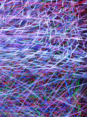 Wall Mural - Vertical shot of staggered rhythmic light trails - perfect for futuristic background or wallpaper