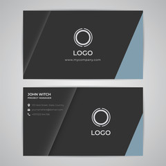 Abstract Modern Simple Business ID Card Template. Design Graphic Vector EPS10.