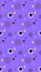 Poster - Seamless pattern in summer colors.