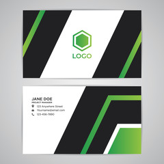 Business Card ID Template Mockup Abstract Modern Design Vector Graphic EPS10