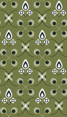 Poster - Seamless pattern in summer colors.