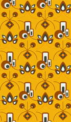 Poster - Seamless pattern in summer colors.