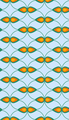 Poster - Seamless summer pattern. Bright colors.