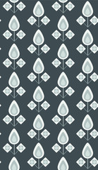 Poster - Seamless pattern in summer colors.