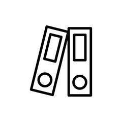 Poster - Document folder icon. Simple line, outline vector elements of cabinet accessories icons for ui and ux, website or mobile application