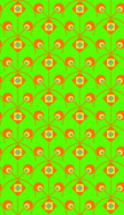 Poster - Seamless pattern in summer colors.