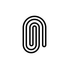 Poster - Clip tool icon. Simple line, outline vector elements of cabinet accessories icons for ui and ux, website or mobile application
