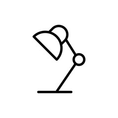Poster - Table lamp tool icon. Simple line, outline vector elements of cabinet accessories icons for ui and ux, website or mobile application
